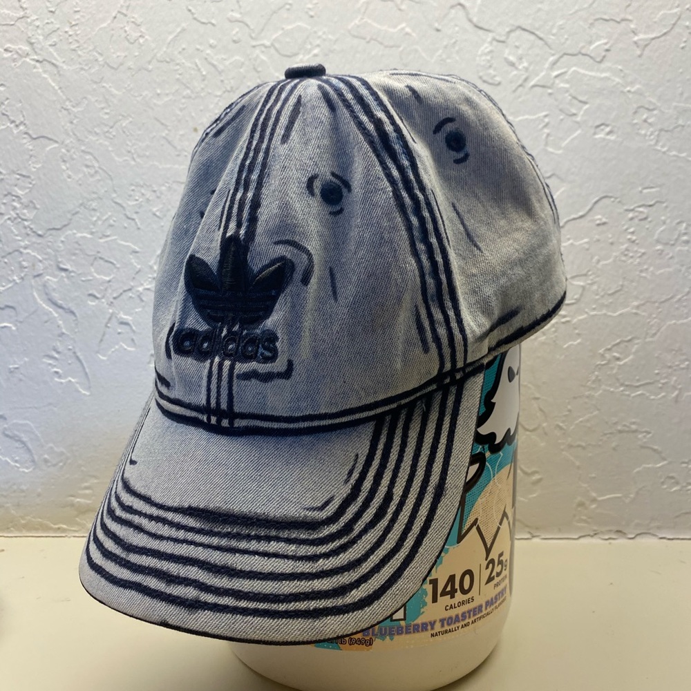 DENIM ADIDAS CUSTOM CARTOON CAP